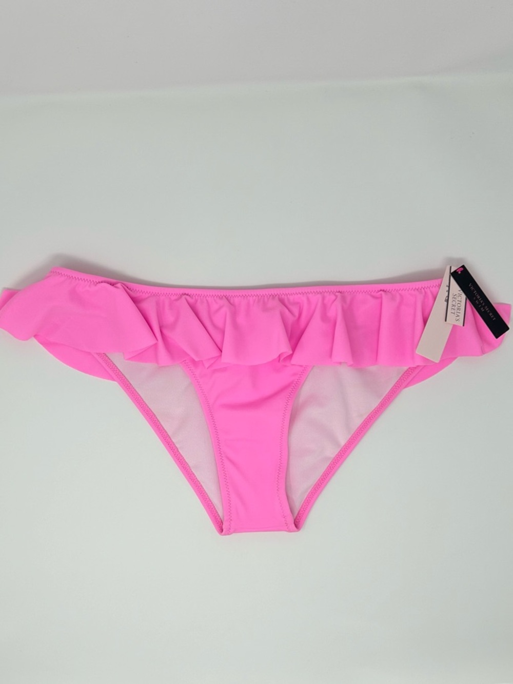 Victoria's Secret Pink Ruffle Flutter Bikini Swim Bottoms